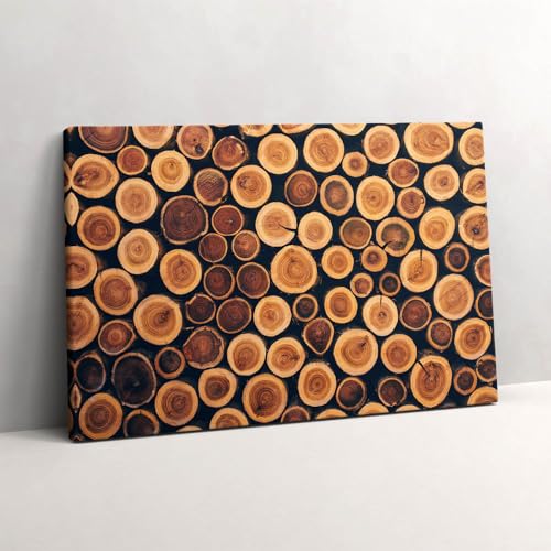 Peinture sur toile pour habiller un mur vide tableau photo bois nature zen 60x40cm