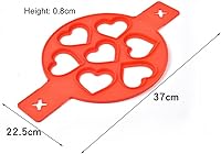 Vista 7 de Moldes antiadherentes para panqueques, molde de silicona para huevos fritos, reutilizable, para hacer panqueques, anillo de huevo, herramientas