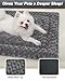 Washable Dog Bed Mat Ultra Soft Dog Crate Pad Comfy Fluffy Pet Kennel Beds Sleeping Mattress for Large Jumbo Medium Small Dogs, 35 x 22 Inch, Gray