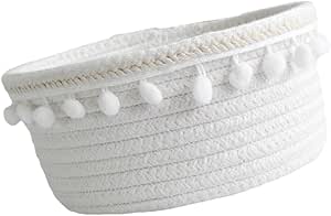 Amazon.com - IWOWHERO Cotton Thread Storage Box White Storage Basket ...
