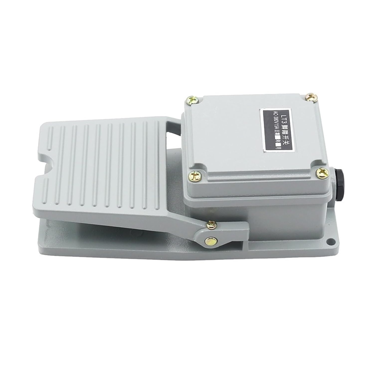 Pedal Switch Foot LT-3 Suitable for Various Machine Tools Self-Reset Aluminium Alloy Casing 250V 15A