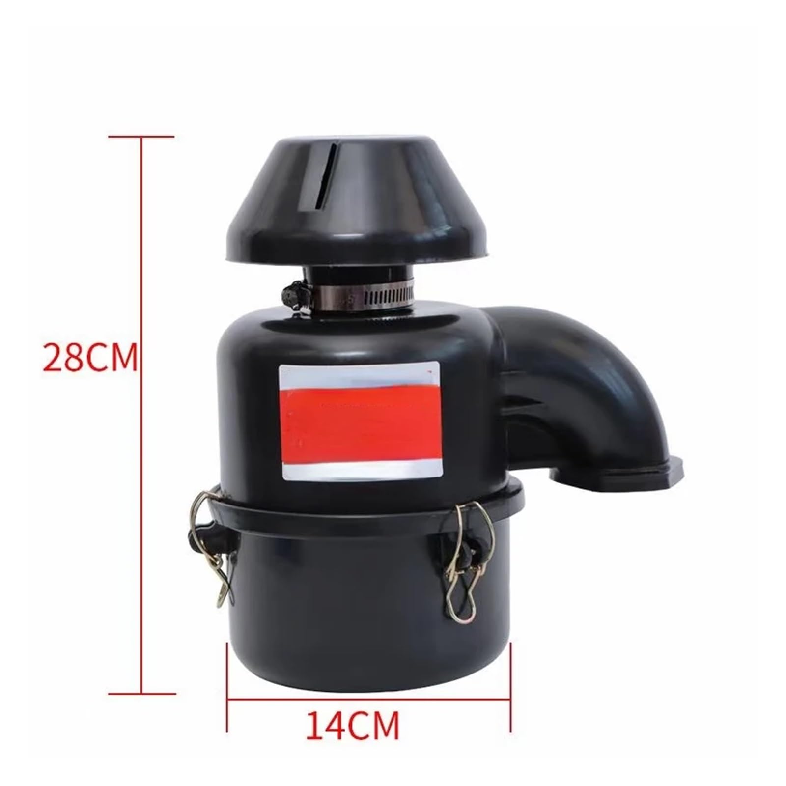 Filtr powietrza silnika wysokoprężnego do pojedynczego cylindra rolniczego małego ciągnika czterokołowego(A 8cm iron shell)