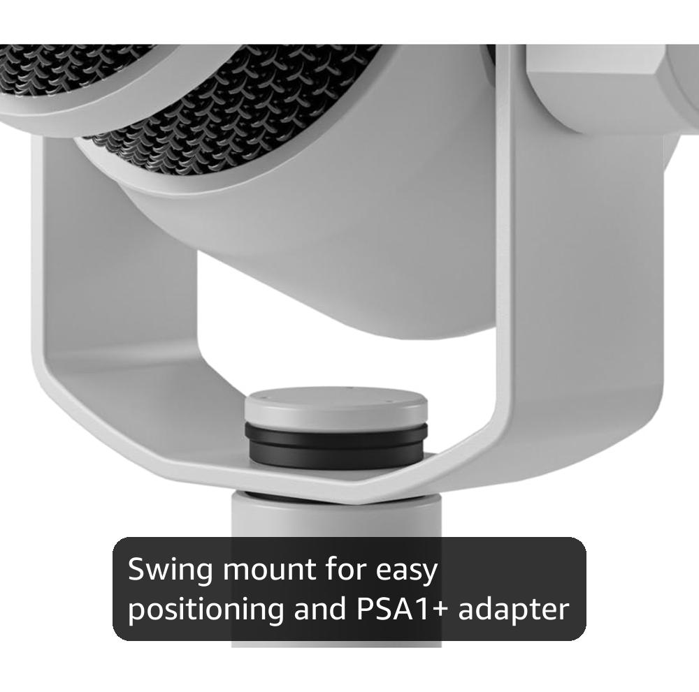 RØDE PodMic USB Dynamic Broadcast Microphone With XLR and USB Connectivity for Podcasting, Streaming and Content Creation (White)