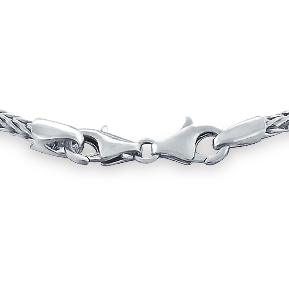 Bling Jewelry Adolescente Forte .925 Argento Catena Serpente Coda Di Volpe Grano Starter Bracciale Per Le Donne Adolescenti Uomini Chiusura Aragosta Adatta Perline Di Fascino Europeo 7 8 9 Pollici