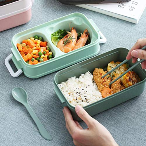 UPKOCH Aço Inoxidável Lunch Box Food Container Bento Box Com Tampa Transparente Portátil para Piquen