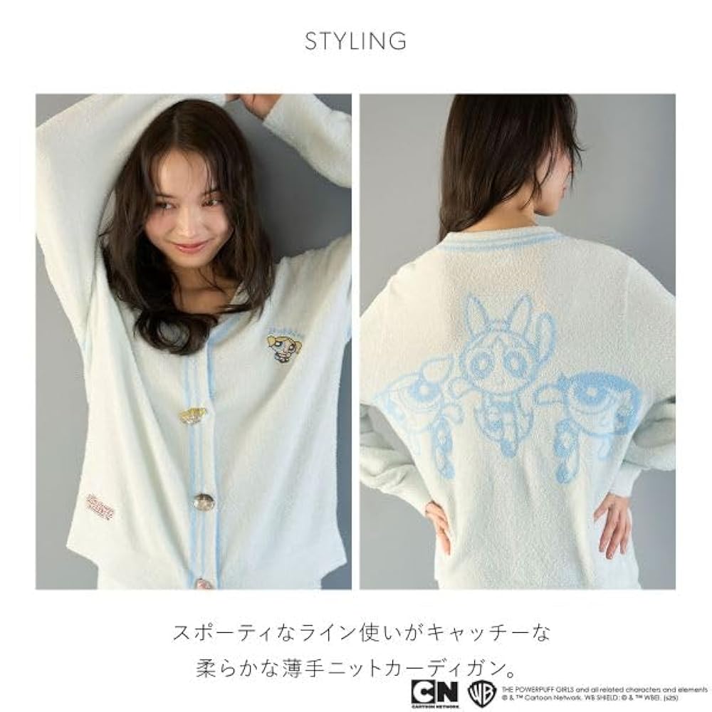 SNIDEL パワーパフガールズ カーディガン バブルス SNIDELHOME パワーパフガールズ カーディガン バブルス SNIDEL