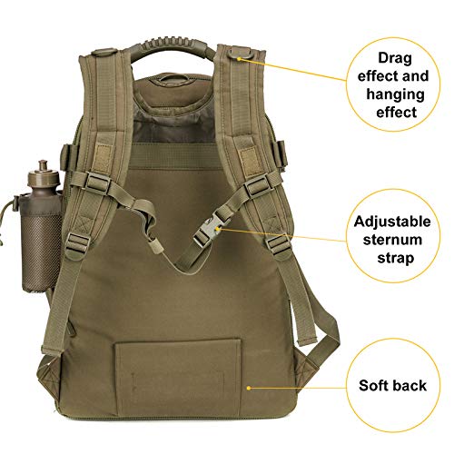Greencity Expandable Backpack Large Outdoor 3 Day Assault Rucksack Military Tactical Travel Backpack Molle System For Men（Od Green） #TOP7