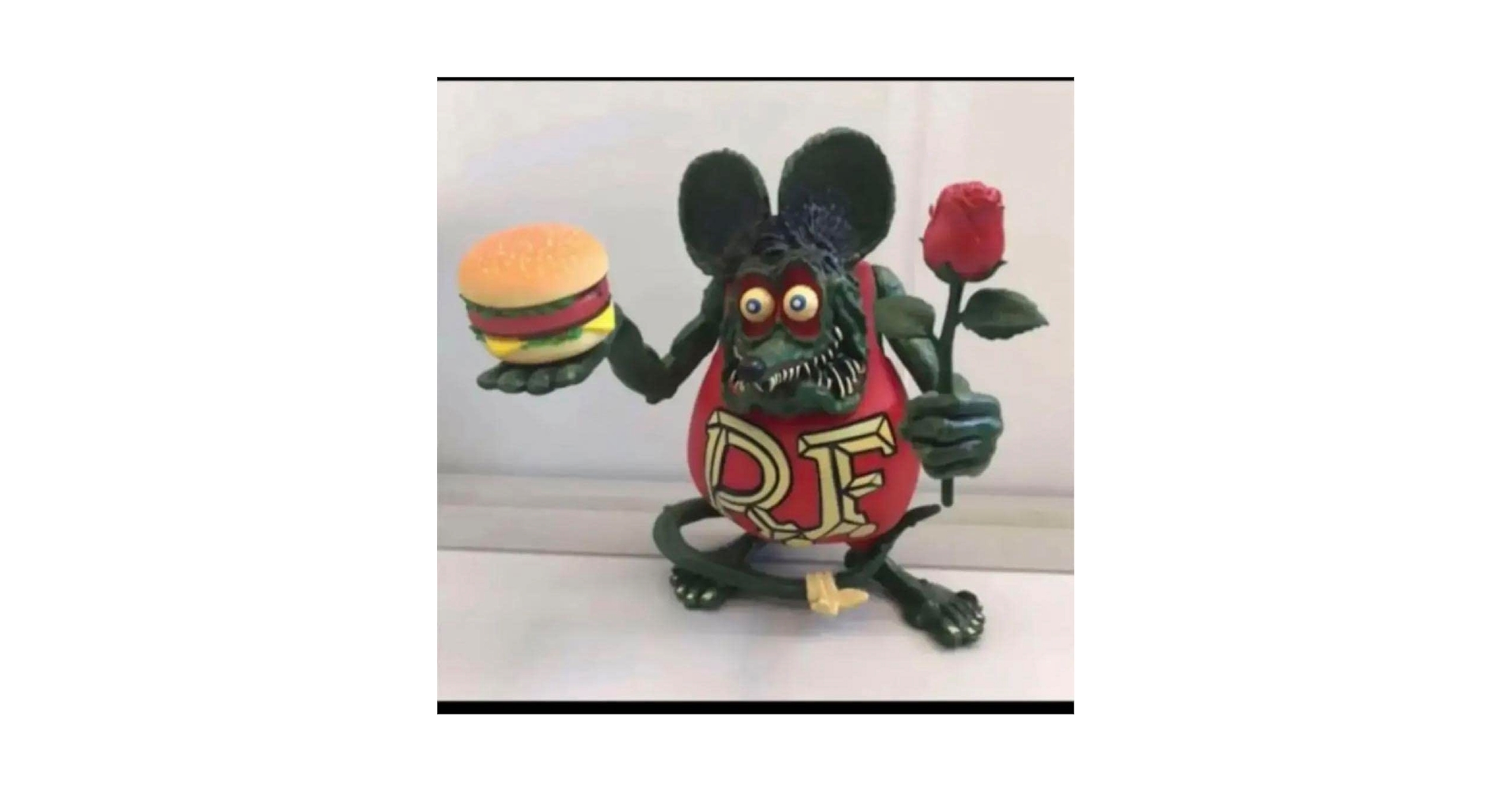 ラットフィンク　フィギュア ハンバーガーバラ付き　レトロ　ビンテージ　限定品 ラットフィンク フィギュア ハンバーガーバラ付き レトロ