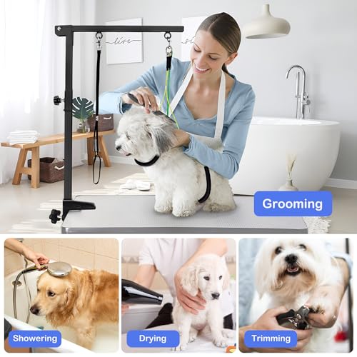 Dog-Grooming-Table-Arm-37-Dog-Grooming-Table-Arm-Dog-Grooming-Stand-with-Loop-Noose-Foldable-Dog-Grooming-Harness-for-Small-Medium-Dogs-5