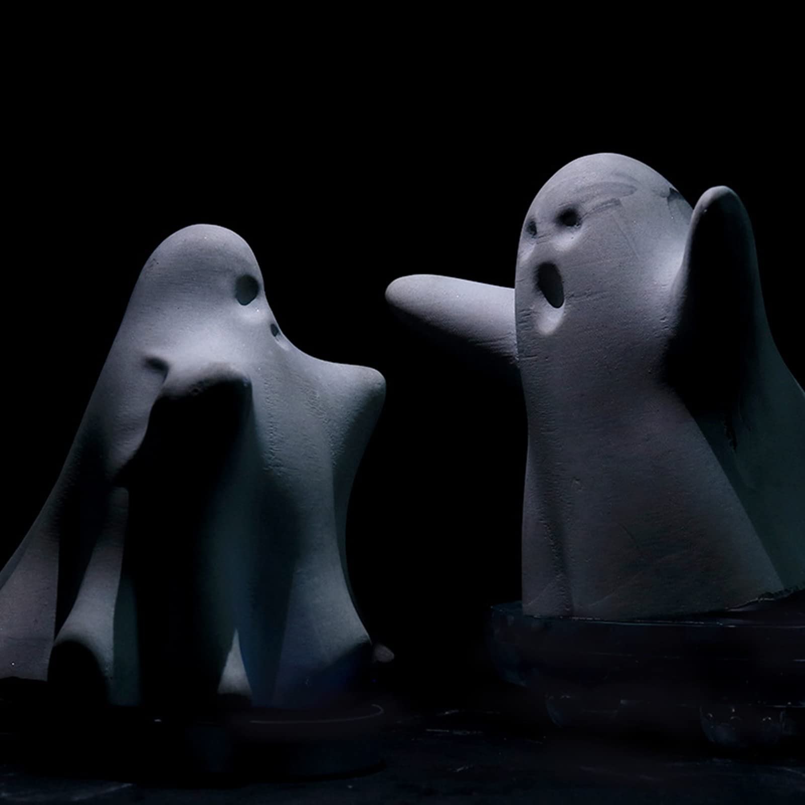 Stampi per candele di Halloween, stampo in silicone di Halloween | Stampo in gesso fantasma | Stampo in resina siliconica per candele per aromaterapia, colata di resina, sapone fatto in casa, ce