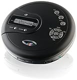 GPX PC332B Portable CD Player with Anti-Skip Protection, FM Radio and Stereo Earbuds - Black (Renewed)