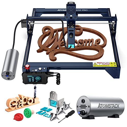 Atomstack A10 Pro Máquina De Grabado Láser 50w, 10w Potencia Láser Con 30 L Min Asistencia De Aire, Grabador Láser Cnc Cortador Láser Fuera De Línea 410x400mm Para Madera Metal Vidrio Atomstack A10 Pro Máquina De Grabado Láser 50w, 10w Potencia Láser Con 30 L Min Asistencia De Aire, Grabador Láser Cnc Cortador Láser Fuera De Línea 410x400mm Para Madera Metal Vidrio