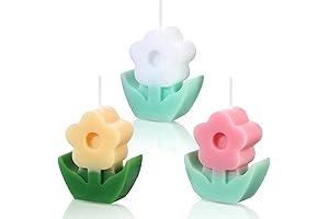 Pink, White, Yellow Danish Pastel Room Decor Candles