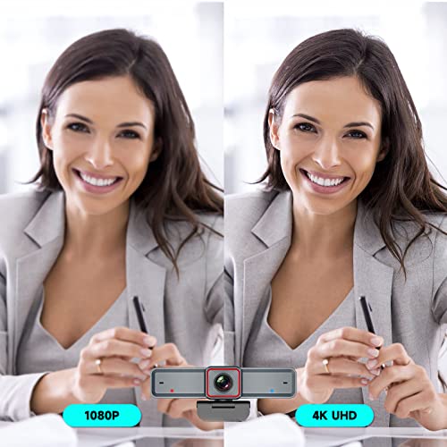 Spedal 4K Webカメラ AI 自動追跡 会議カメラ オートフレーミング 30°∼100° 10倍ズーム UHD 800万画素 4K/30fps や 1080P/60fpsに対応 マイク内蔵 リモコン付き USB-C プラグ&プレイ ビデオ通話/web会議/ライブ配信/オンライン授業 Windows/macOS対応…