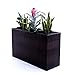 Produktbild Pflanztopf Blumentopf Pflanzkasten Blumenkasten Polyrattan Rechteck LxBxH 82x30x50cm Coffee braun
