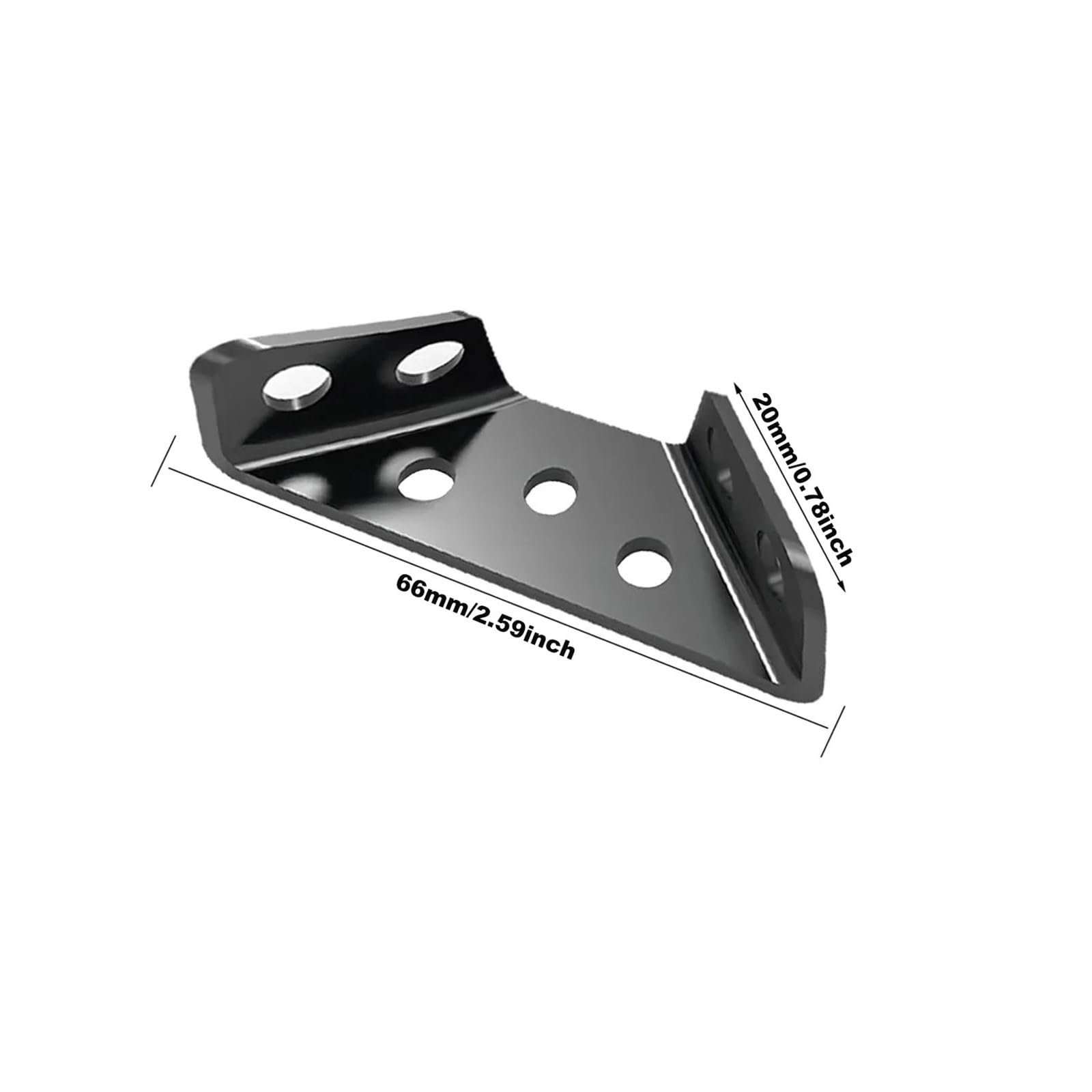 Staffe A L Angolari Metallo Staffe angolari in acciaio inossidabile 4/8/16 pezzi, connettore angolare for mobili for supporto for armadietti e scaffali, kit staffe angolari(Black 16pcs)
