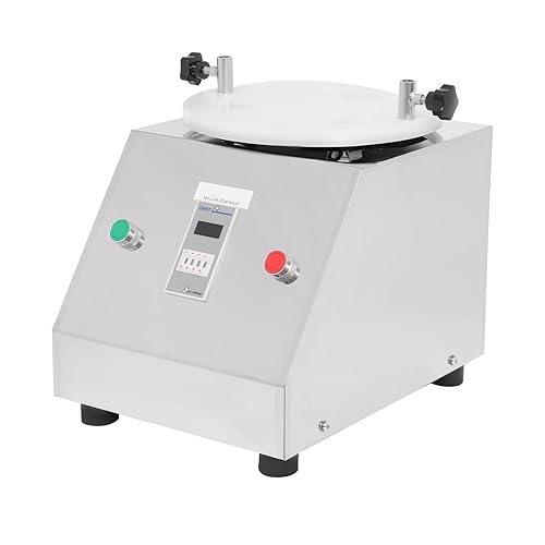 Miniatura 7 de Coctelera de tamiz de laboratorio, máquina agitadora eléctrica de tamiz vibratorio de 125 W con cuerpo de acero inoxidable 304, capacidad de tamices