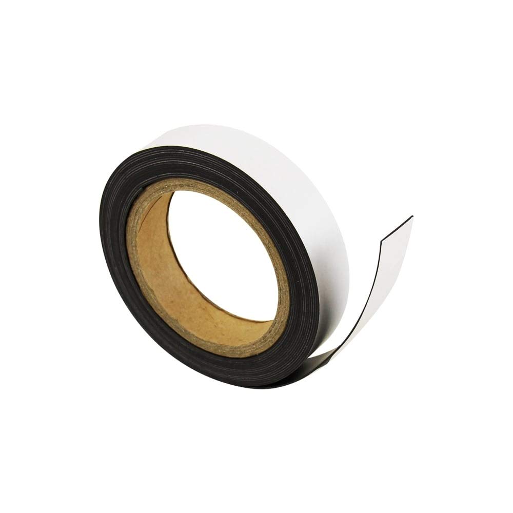 Flexibler Magnetstreifen Mit Standard - Selbstklebstoff Für Eine Vielzahl von Leichten Anwendungen - 25mm Breit - 5M Länge - Packung von 5