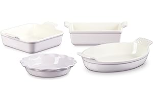 Le Creuset Shallot Stoneware 4-Piece Heritage Bakeware Set