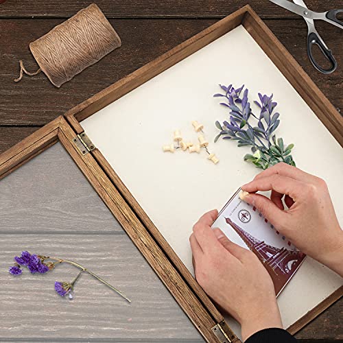 TJ.MOREE Shadowbox-Rahmen 27,9 x 35,6 cm Schaukasten Bilderrahmen mit Rückwand aus Leinen Memorabilia Bouquet Medaillen Militärfotos Erinnerungsbox - Image 4