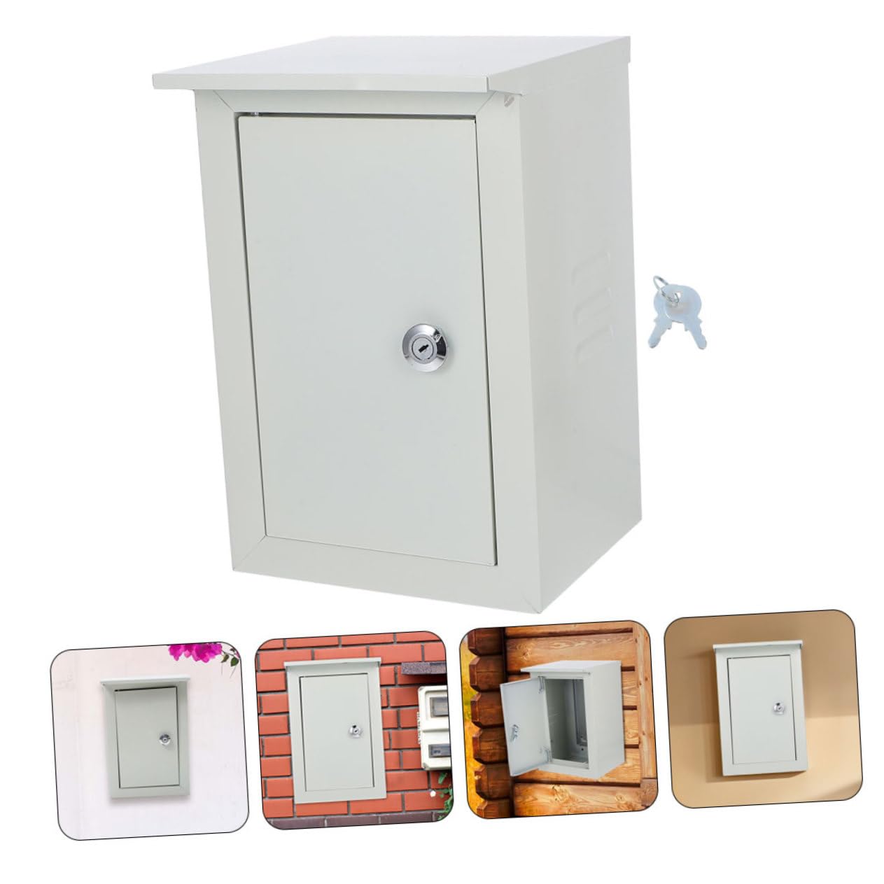 Caja Eléctrica Exterior de Aluminio Resistente y Estanca Montaje Mural para Protección contra Polvo y Agua Armario de Distribución de Energía para Exteriores Carcasa para Control