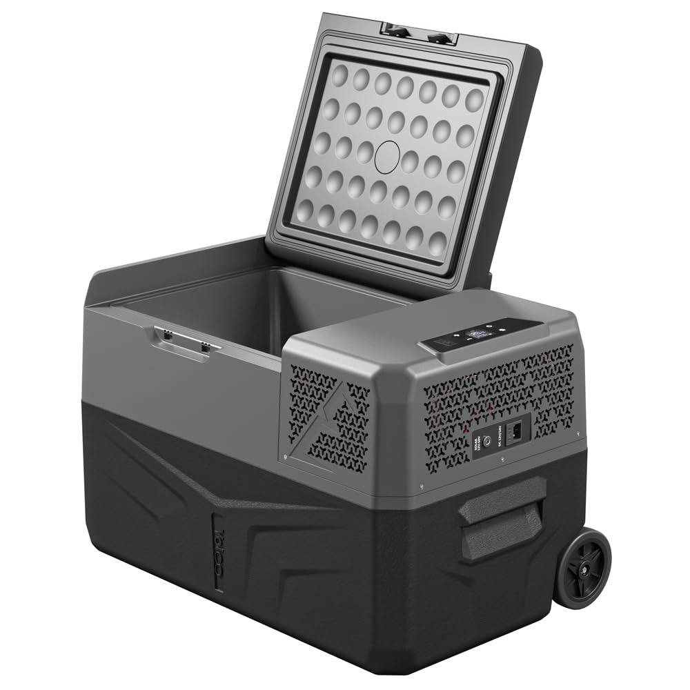 Yolco BCX30 Carbon elektryczna lodówka kompresorowa, sterowanie za pomocą Bluetooth, 12/24 V i 230 V, do samochodu, ciężarówki, łodzi, lodówki kempingowej