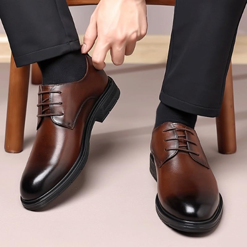 Men's Wingtip Dress Shoes(Brown,9.5)2