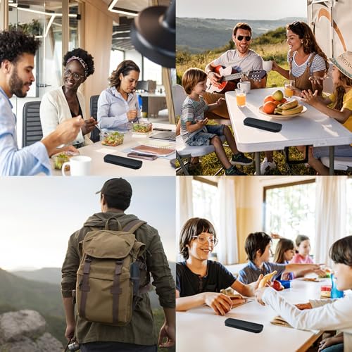 JIEYUCHU Camping Besteck 3 Stück, Edelstahl Campingbesteck mit etui, Wiederverwendbare, Reisebesteck für Unterwegs Camping Picknick (Schwarz)