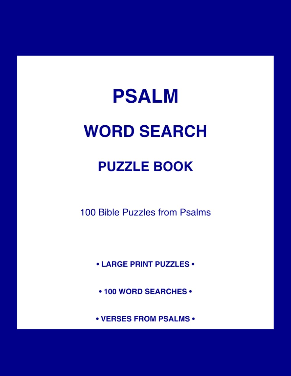 Psalm Word Search Puzzle Book