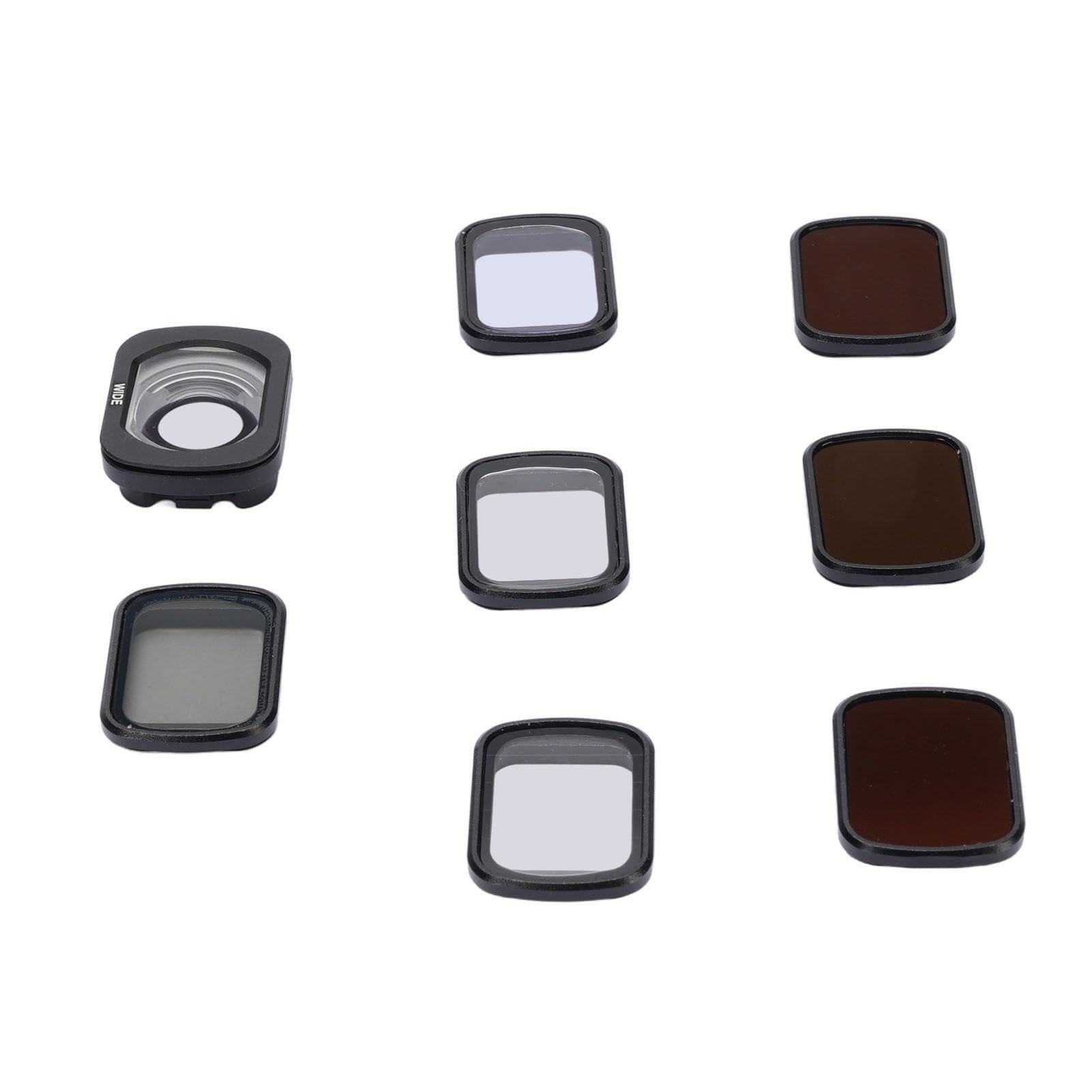 Tbest Juego de Filtros para Dron Gran Angular Estrella 1/4 Negro Suave ND32 ND64 Noche ND128 CPL UAV Lente de Cámara para Flip