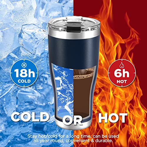 Haushof 20 Oz Tumbler, Stainless Steel Vacuum Insulated Coffee Tumbler Water Cup, Double Wall Travel Mug With Lid, Perfect For Hot And Cold Drinks #TOP4