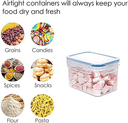 Image of Antorn Airtight Storage Container, BPA Free Dry Food Containers for Fridge, Airtight Plastic Storage Container (800ml,Pack of 2)