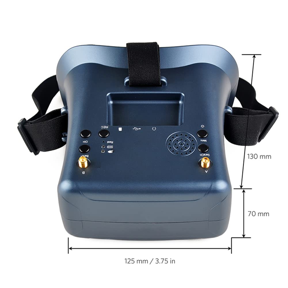 Ricevitore Video Ricevitore 40ch con Batteria DVR 3.7V/2000MAh 4.3 Pollici HD LCD 16:9 per Drone da BWhoop Drone