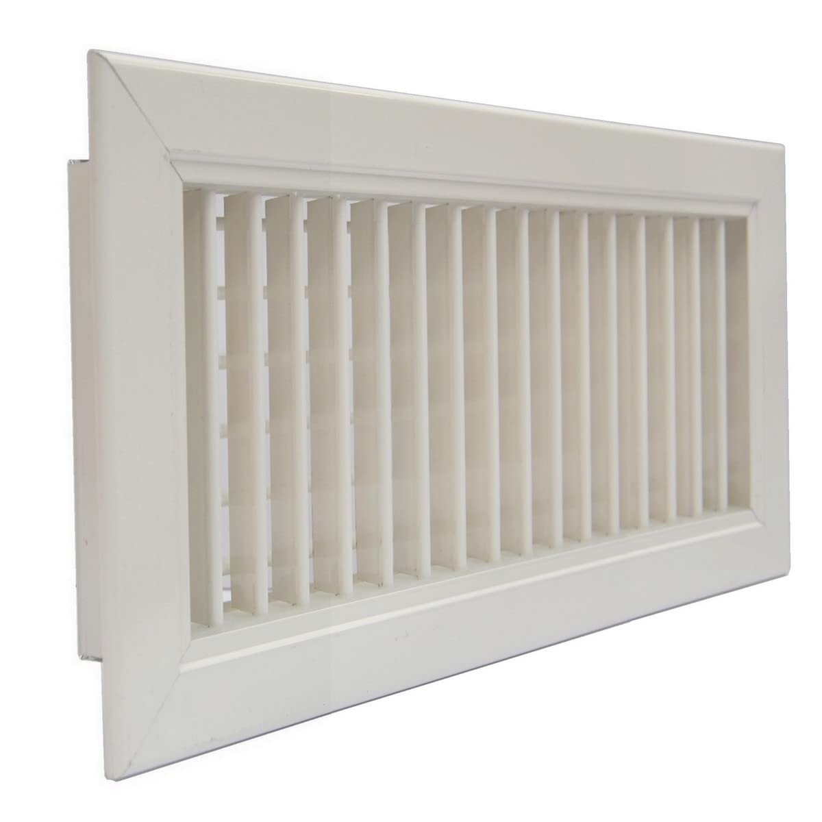 3S SuperSamaStore Bocchetta di Mandata, Griglia di Mandata a Doppie Alette Orientabili per Climatizzazione, Riscaldamento e VMC, Alluminio, Bianco, 400x150 Mm