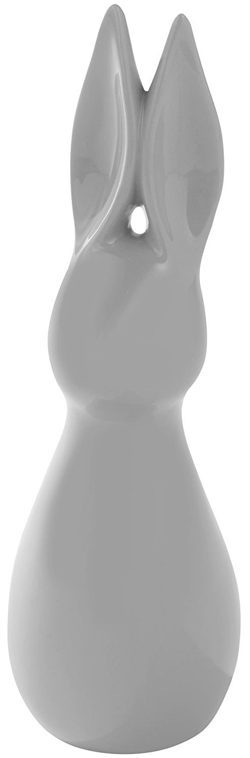satis Deko Hase 51 cm Grau I Schöne Osterdekoration I Keramik glasiert und abwaschbar I Osterdeko I Hasen Modern I Tolle Osterfiguren, Hasenfiguren, Dekofigur, Osterhase, Dekoration für Ostern