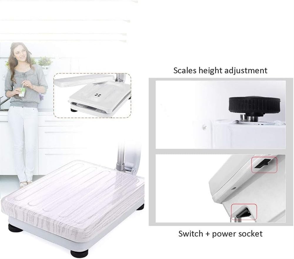 Elektroniczna Waga Lekarska, Precyzyjna Cyfrowa Waga Kolumnowa, Elektroniczna Waga, Składany Aluminiowy Słupek Do Pomiaru Wzrostu, Łatwy Do Odczytania Wyśw(100 Kg)
