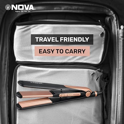 Image of NOVA 2 in 1 NHS 885 /05 Hair Straightener (Black, Gold)