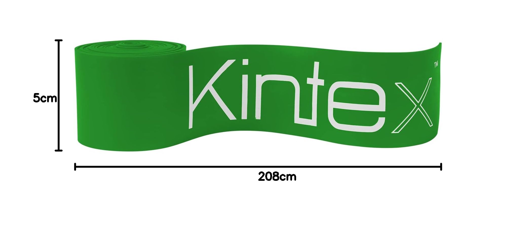 Kintex Banda di Flossing Voodoo, 208 cm x 5 cm, Fascia compressiva, Terapia, Mobilità, Riabilitazione, Allenamento, rigenerazione
