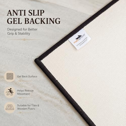 Image of Matz&More 3D Brick Floor Mat | 40x60 CM | Brown Red | Nylon Tufted Gel Baking Anti-Slip | Doormat for Home Entrance, Kitchen & Bedroom