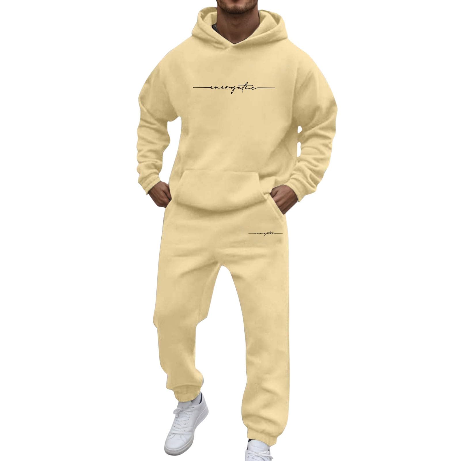 Trainingspak voor heren 2025 met print voor een casual dagelijkse stijl. Comfortabel en veelzijdig voor de winter. Ideaal om te combineren met T- shirts. Winter, Beige, XL Trainingspak voor heren 2025 met print voor een casual dagelijkse stijl. Comfortabel en veelzijdig voor de winter. Ideaal om te combineren met T- shirts. Winter, Beige, XL