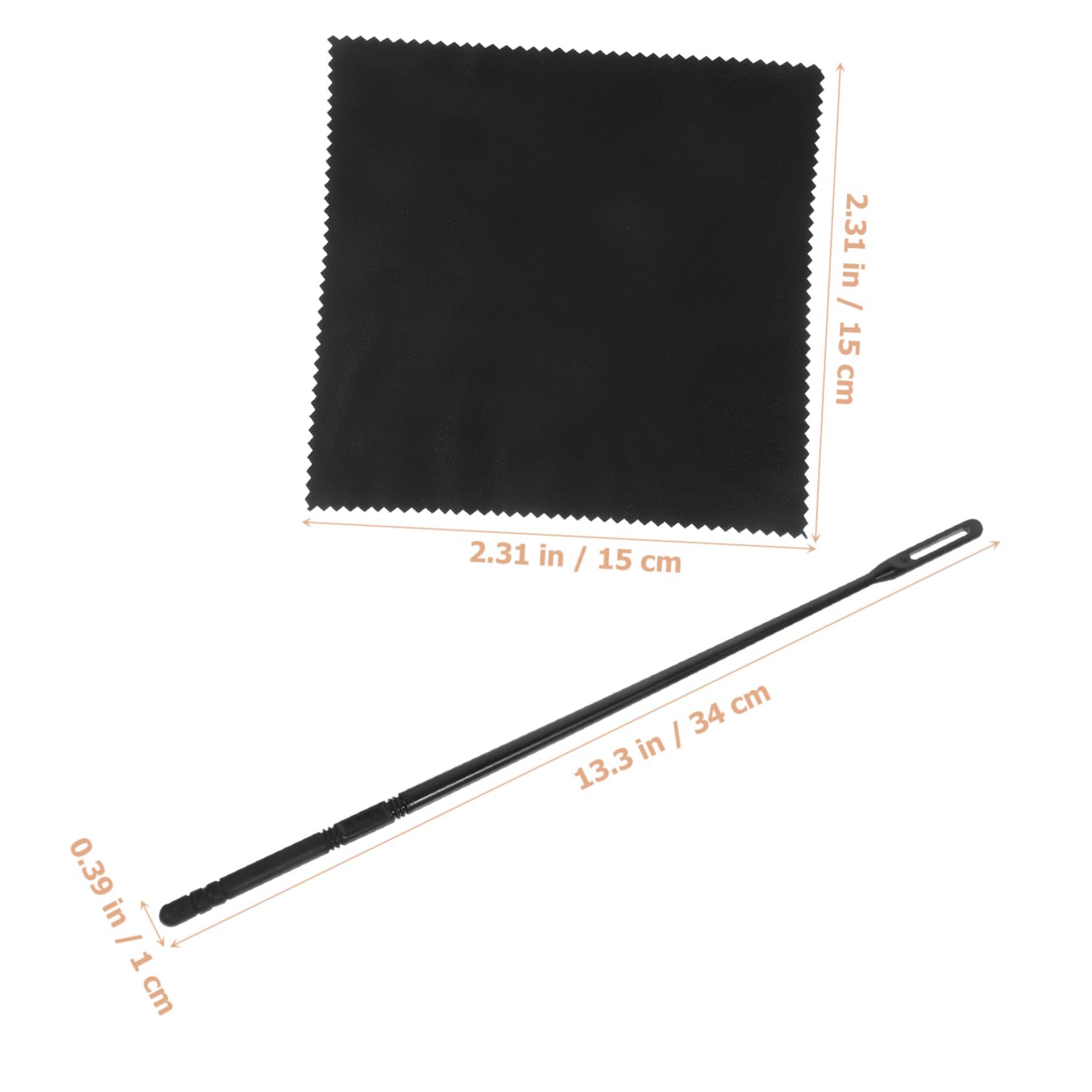 ULDIGI Essential Flute Cleaning Tools Set of 4 Flute Cleaning Cloths Cleaning Rod for Flute Care