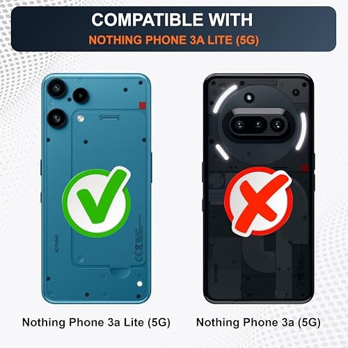 Image of CEDO Cover for Nothing Phone 3a Lite (5G) | Camera Protection Shockproof Bumper-Edge | 360 Degree Protection Acrylic Crystal Clear TPU+PC | Transparent Back Case Backcover (Transparent)