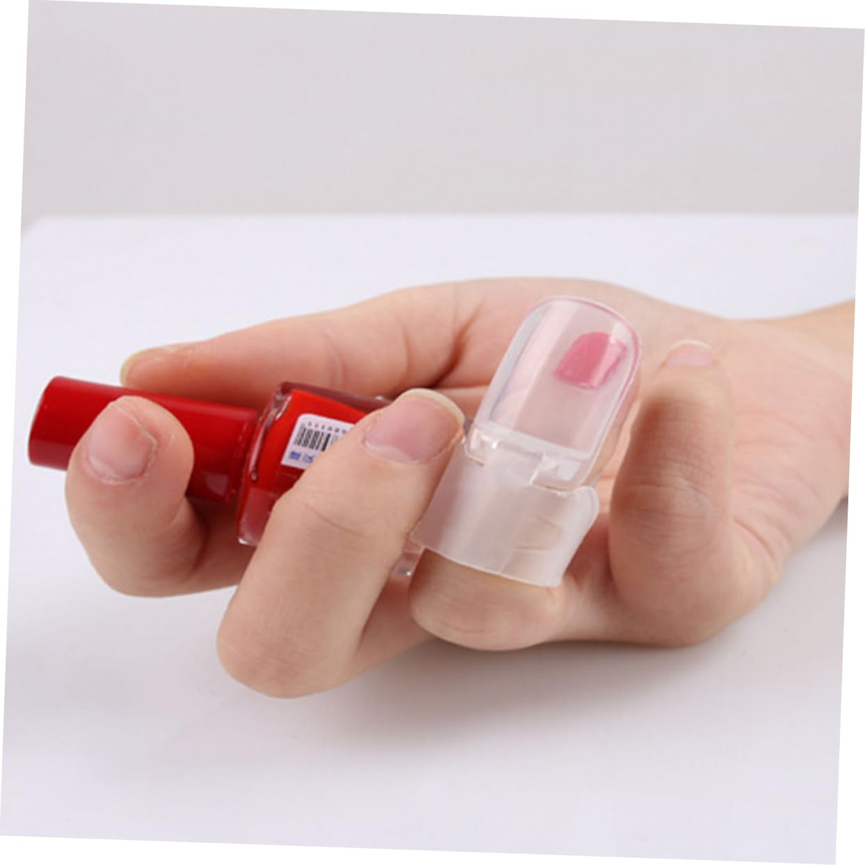 10pcs Manicure Nail Art Tips Cover Gel Press Nails Polish Shield Protector for Women Diy Tools