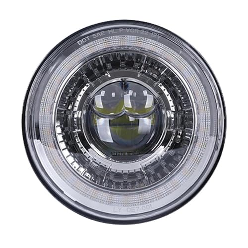 Phare LED pour moto 12V 7 pouces projecteur King Touring Niva