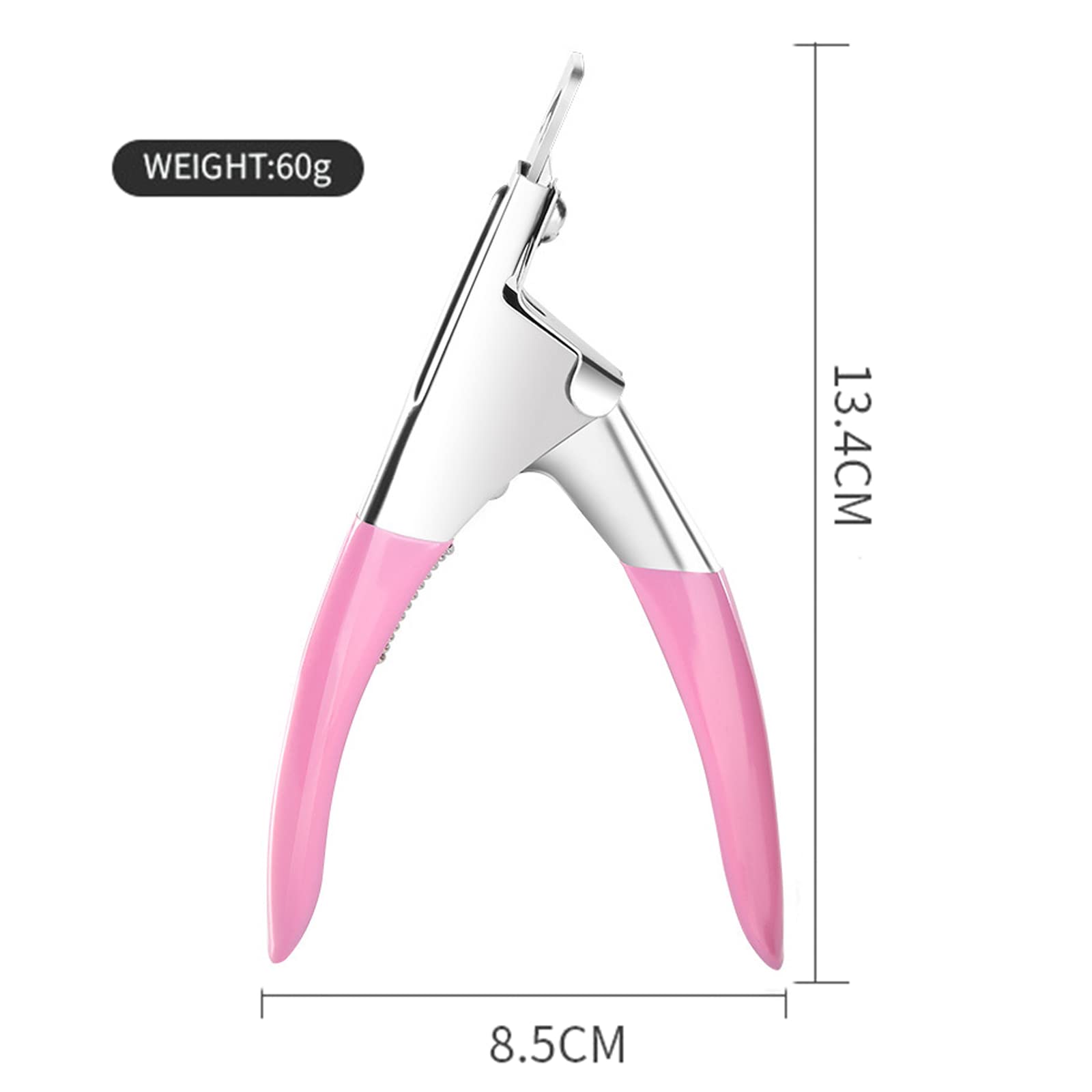 Professionale Tagliaunghie per Nnghie Finte, Tronchese Unghie Finte Acriliche, per Unghie Finte e Unghie In Gel(Rosa)