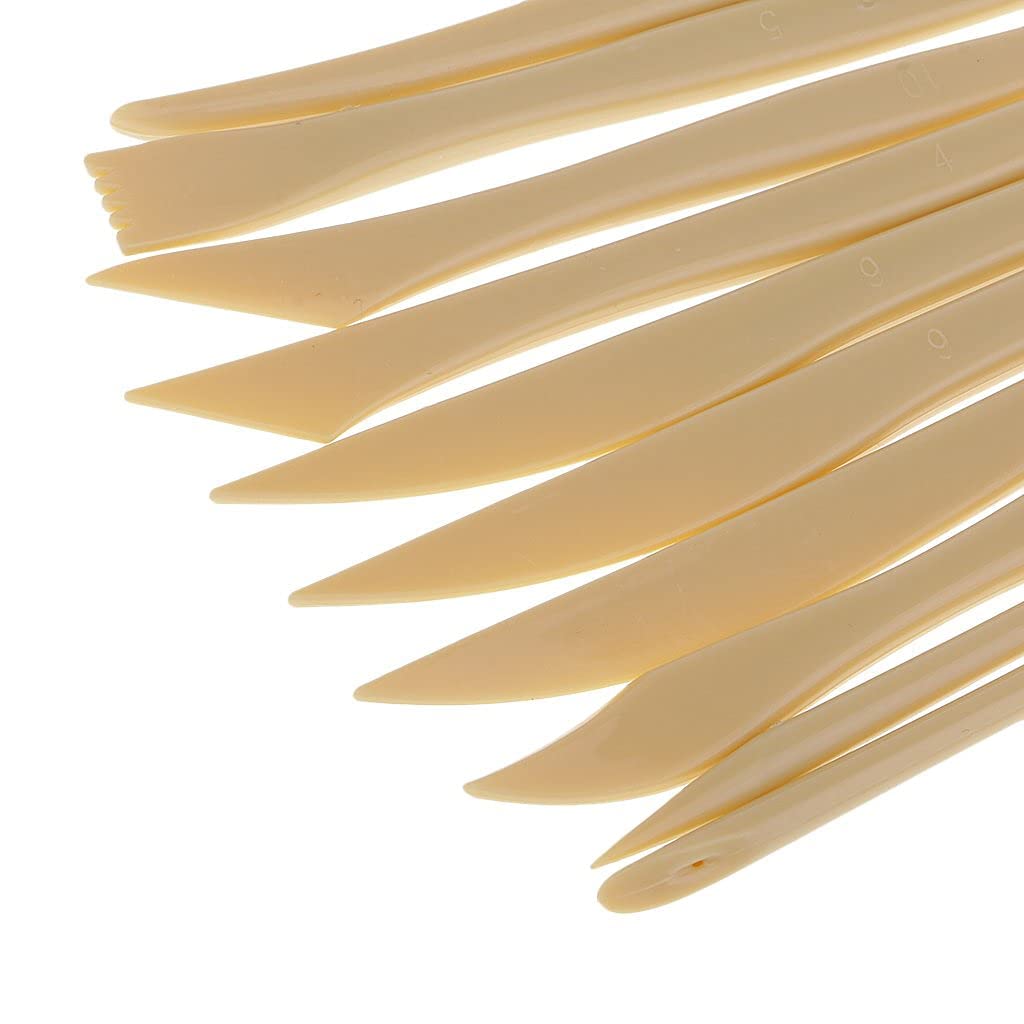Levin 10pcs Clay Sculpting Tool Wax Carving Pottery Tools Plastic Sculpture Shaper Polymer Modeling Clay Tools