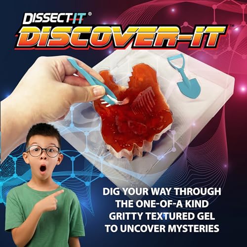 Image of Dissect-It Discover-It Dinosaur Dig Kit, Dissecting Gel Kids Science Kit Project to Learn Anatomy, STEM Toys for Ages 6 and Above