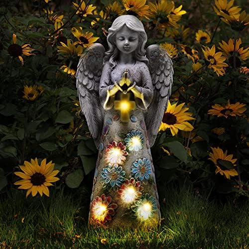  Angel Solar Light Statue for Garden and Cemetery 