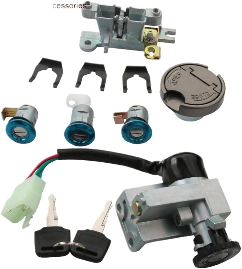 Ignition Switch Gas Cap Seat Lock Key Set Compatible with Agility 50 125 R16 35010-ALJ9-E16
