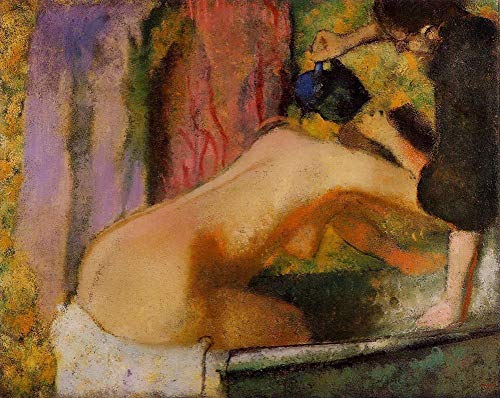 Peinture femme à son bain impressionnisme français art huile sur toile œuvres célèbres